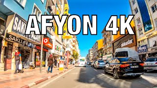 AFYON 4K  Driving Downtown  Turkey Travel Guide [upl. by Fu]