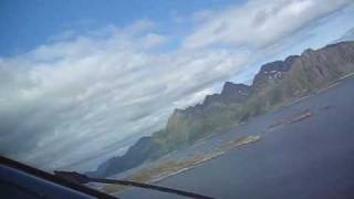 Wideroe Dash 8 cockpit view take off Svolvær Norway [upl. by Alaekim806]