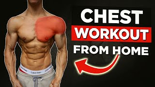 10 MIN HOME CHEST amp SHOULDERS WORKOUT NO EQUIPMENT BODYWEIGHT WORKOUT [upl. by Ahsya]