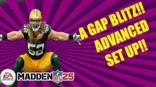 MADDEN 25 quot DOUBLE A GAP BLITZ quot ADVANCED SET UP  Madden NFL 25 Defense Strategies and Tips [upl. by Sirrap]