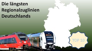 Br111 Fan Top10 Die längsten Regionalzuglinien Deutschlands [upl. by Daht]