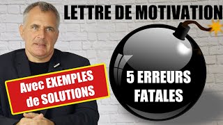 Comment rédiger une lettre de motivation parfaite  erreurs  bon modèle [upl. by Yadnil197]