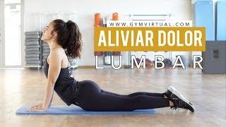 Aliviar dolor lumbar  6 estiramientos muy efectivos [upl. by Arimihc]