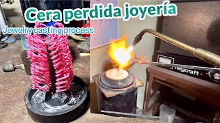 cera perdida joyería paso a paso tutorial de fundición  jewelry casting process [upl. by Idisahc]