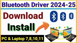 bluetooth driver download 2024  Install Kaise Karen  Bluetooth Driver Missing windows 10 laptop [upl. by Annaitsirhc794]