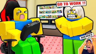 ROBLOX NEED MORE PLAYTIME🎮  NEW Endings Funny Moments  Bacon Strong Skip School Roblox [upl. by Modestine]