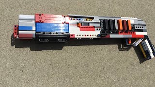 Lego Pump Action Shotgun  Brick Shooter [upl. by Htezil884]