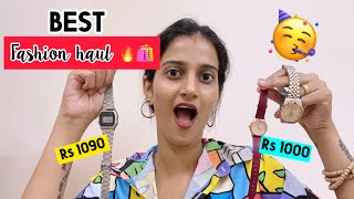 🥳🔥Amazon Fashion Haul  🛍️ 50 SALE 🙌  ⌚️Watch  wallet  Bags 👜 [upl. by Frederico]