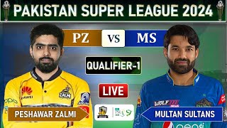 PSL LIVE  PESHAWAR ZALMI vs MULTAN SULTANS QUALIFIER MATCH LIVE COMMENTARY  MS vs PZ LIVE ms bat [upl. by Zuleika]