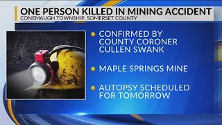 One dead after mining accident in Conemaugh Township Coroner reports [upl. by Atsok]