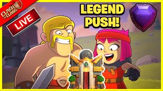 🔴Clash of Clans LEGEND HITS TH16🔴Live Night Chill Stream [upl. by Kingsbury718]