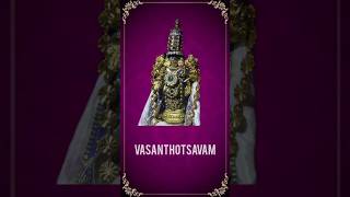 Sri srinivasan bramotsavam vasanthotsavam [upl. by Borg217]