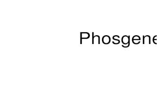 How to pronounce Phosgene [upl. by Ahsit]