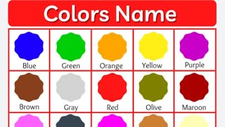 Colours names in English colours names English to Telugu tutorials [upl. by Merras]