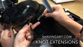 How To Knot Hair Extensions  Tied Hair Extensions [upl. by Hsekin]