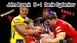 John Brzenk VS Denis Cyplenkov Super Match 2009 John Wins armwrestling deniscyplenkov johnbrzenk [upl. by Suiramad869]