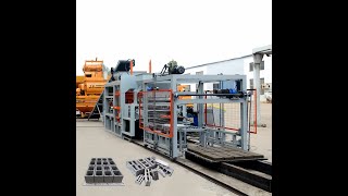 Full automaic hydraulic pressure block making machine to Russia [upl. by Akkinahs734]