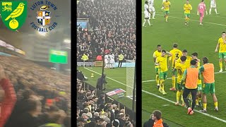 ANTE CRNAC SCORES A DOUBLE IN NORWICH GOAL FEST  Norwich City 42 Luton Town  Match Vlog [upl. by Bartolemo896]