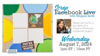 Scrapbook Live with Meggan August 7 2024 [upl. by Leeke]