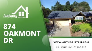 874 Oakmont Dr Offered By Authority Property Management Redding CA [upl. by Petit]