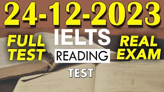 IELTS READING PRACTICE TEST 2023 WITH ANSWER  24122023 [upl. by Elleret]