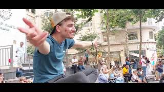 The Buskers in JERUSALEM during Sukkot Festival  Street SHOWS [upl. by Eulalee530]