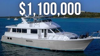 Touring a 1100000 Hatteras 74 Sportdeck Motoryacht [upl. by Dido224]