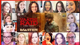 Awesome reaction on Master  Vaathi Raid AMERICAN REACTION  Thalapathy Vijay  Anirudh Ravichander [upl. by Kcirrez]