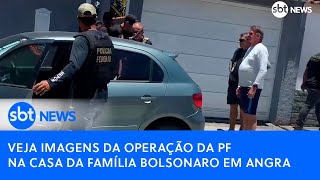 Veja imagens da operação da PF na casa da família Bolsonaro em Angra [upl. by Gayl]