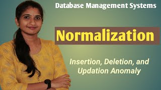 Lec21 Normalization  Insertion Deletion and Updation Anomaly  DBMS malayalam [upl. by Ical141]