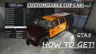 GTA 5 Online  Customizable Police SUV How To Get [upl. by Ideih935]