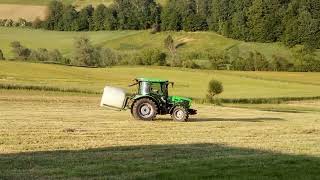 Deutz Fahr 5080 D KEYLINE  Driving Bales [upl. by Fidellia394]