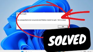 How To Fix Roblox quotan unexpected error occured and Roblox needs to quitquot on PC [upl. by Ehcor282]