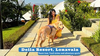 Della Resort Lonavala  Resort tour budget adventure sports food review [upl. by Lesirg935]