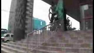 5050 down a handrail on a MTB [upl. by Veradia911]