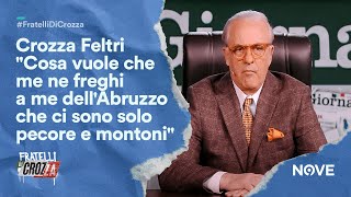 Crozza Feltri quotCosa vuole che me ne freghi a me dellAbruzzo che ci sono solo pecore e montoniquot [upl. by Buddy124]