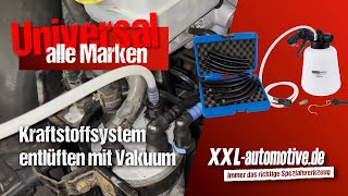 Kraftstoffsystem entlüften mit Unterdruck – z B nach Wechsel des Kraftstofffilters beim VW T5 [upl. by Raye]