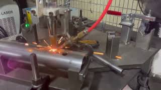 Stainless Steel Welding By JHY  Baykal Laser Fiber Automatic Welding Robot industrialrobot [upl. by Dre]