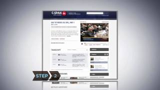 How to Create Share amp Embed a Video Clip using the CSPAN Video Library [upl. by Assirahc]