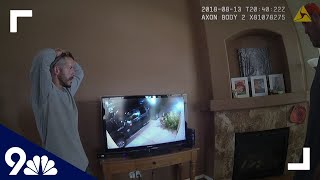 RAW Chris Watts reacts to neighbors surveillance footage [upl. by Nnayr]