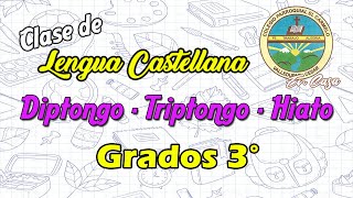 Diptongo  Triptongo  Hiato  Grado 3° [upl. by Stoneham894]