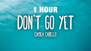 1 HOUR Camila Cabello  Dont Go Yet Lyrics [upl. by Cadmann]