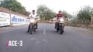 BAJAJ Pulsar 150 vs HERO CBZ 150 DRAG RACE [upl. by Thirza]