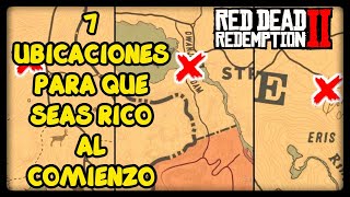 🔥 7 ubicaciones de dinero FÁCIL con LINGOTES de ORO botines RAROS y MÁS en RED DEAD REDEMPTION 2 🔎 [upl. by Handel800]