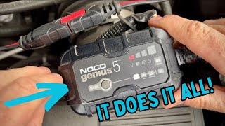 NOCO Genius 5 Smart Car Battery Charger Review  For 6V or 12V Systems  With Repair Mode [upl. by Teiv]