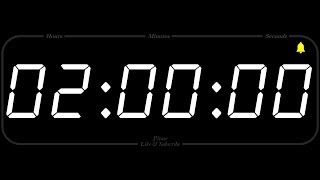 2 Hour  TIMER amp ALARM  1080p  COUNTDOWN [upl. by Okimuk104]