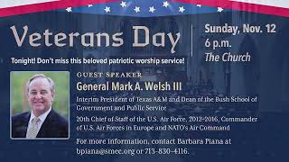 Nov 12 2023  Veterans Day Service  St Martins Episcopal Church  Houston TX [upl. by Dorothee]