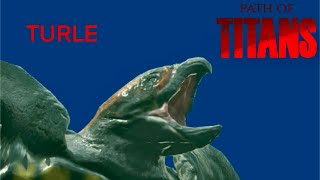 Archelon Mod Showcase Turtle  Path of Titans [upl. by Odraode]