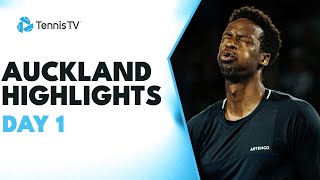 Monfils Begins Season vs Marozsan Eubanks amp Wolf Feature  Auckland 2024 Day 1 Highlights [upl. by Hasan85]