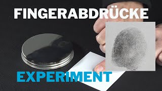 Fingerabdrücke mit Kerzenruß  Experiment zum Nachmachen [upl. by Llenor]